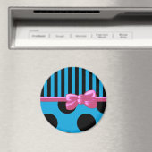 Aimant Bleu, Pois Bleus, Lignes, Pointe (In Situ (Lave-vaisselle))