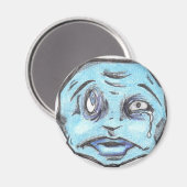 Aimant Bleu POO HEAD (Recto/Verso)
