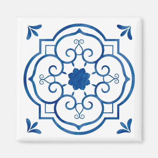 Aimant bleu portugais (Devant)