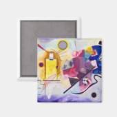 Aimant Bleu rouge jaune, Kandinsky astucieux (Recto/Verso)