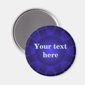 Aimant Bleu ruban pour Customiser (Recto/Verso)