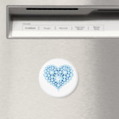 Aimant Bleu Sapphire Gems Coeur (In Situ (Lave-vaisselle))