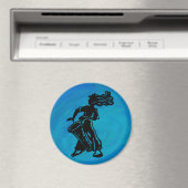 Aimant Bleu tambour Boogie Nights New York (In Situ (Lave-vaisselle))