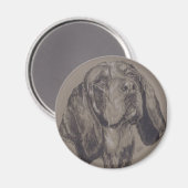 Aimant Bleu Tick Coonhound (Recto/Verso)