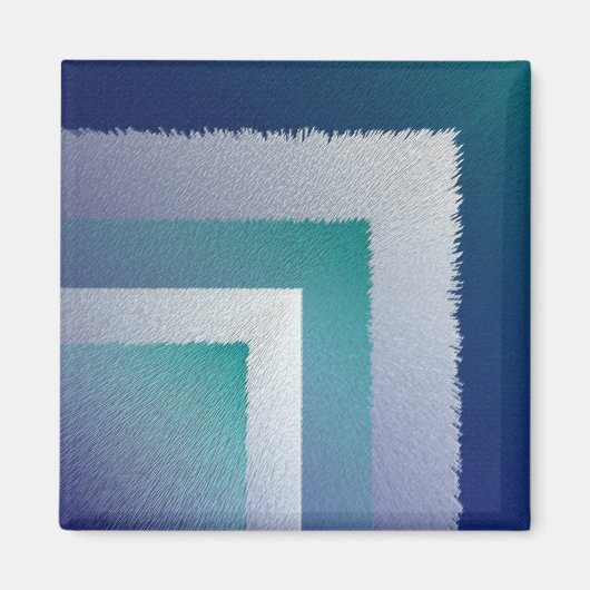Aimant bleu turquoise gris ex pastel (Devant)