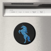 Aimant bleu Unicorne Fire (In Situ (Lave-vaisselle))