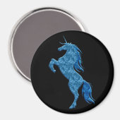 Aimant bleu Unicorne Fire (Recto/Verso)