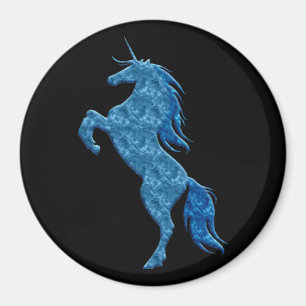 Aimant bleu Unicorne Fire