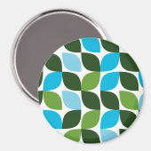 Aimant Bleu, vert, cool, tendance, nature moderne abstrai (Recto/Verso)