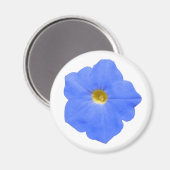 Aimant bleu vert et jaune pétunia (Recto/Verso)