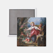 Aimant Blind Mans Bluff par Jean-Honore Fragonard (Recto/Verso)