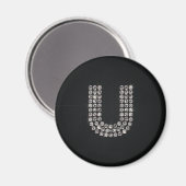 Aimant bling - U (Recto/Verso)