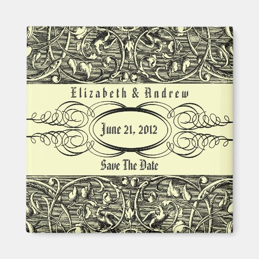 Aimant Bliss ~ Mariage Enregistrer La Date Faire-part (Devant)