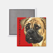 Aimant Bloc couleur Bullmastiff (Recto/Verso)
