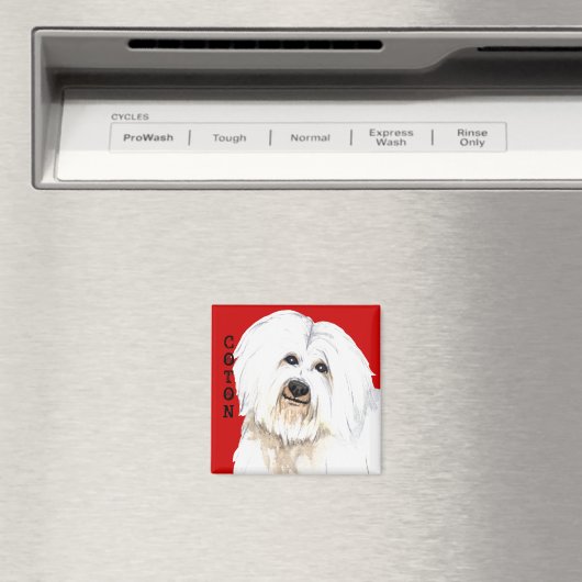 Aimant Bloc de couleur de coton (In Situ (Lave-vaisselle))