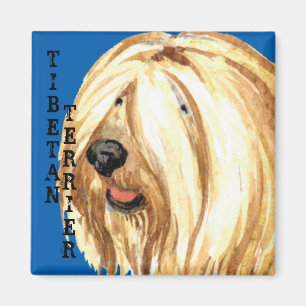 Aimant Bloc de couleur Tibétain Terrier