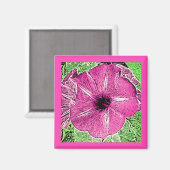 Aimant Bloc de gloire du matin Imprimer - rose fuchsia (Recto/Verso)