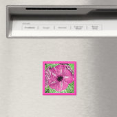 Aimant Bloc de gloire du matin Imprimer - rose fuchsia (In Situ (Lave-vaisselle))