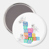 Aimant Blocs d'ange Westie (Recto/Verso)