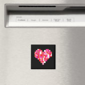 Aimant blocs de coeur de la Saint-Valentin briques garçon (In Situ (Lave-vaisselle))