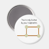 Aimant Blocs de construction en bois (Recto/Verso)