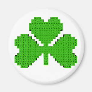 Aimant Blocs de construction shamrock Dessin