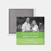 Aimant Blocs de couleurs Enregistrer l'aimant de date (Ve (Recto/Verso)