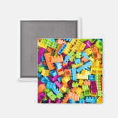 Aimant Blocs en plastique néon (Recto/Verso)