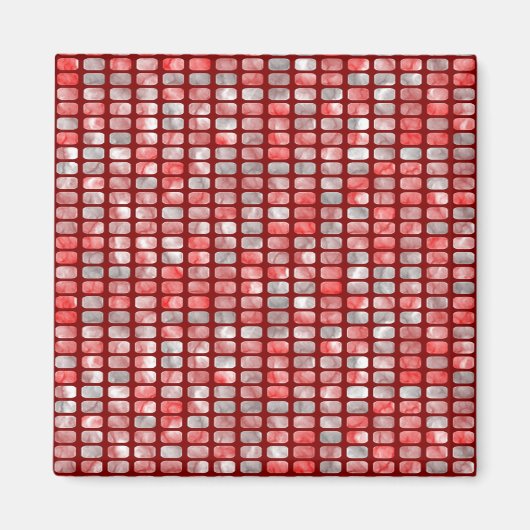 Aimant Blocs gris et rouge (Devant)