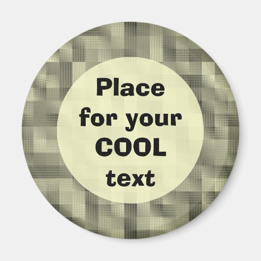 Aimant Blocs - Modèle rond (Devant)