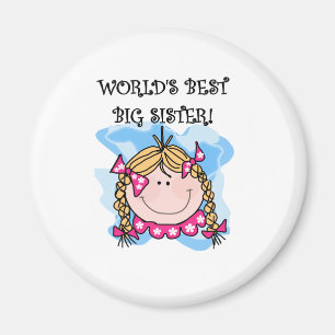 Aimant Blond Girl World's Best Big Sister