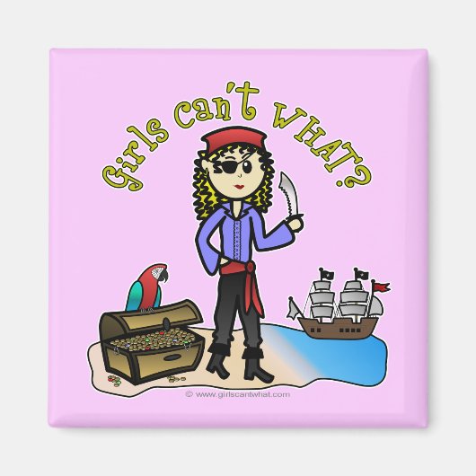 Aimant Blonde Girl Pirate (Devant)