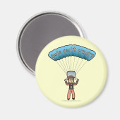 Aimant Blonde Girl Sky Diver (Recto/Verso)
