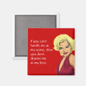 Aimant Blonde Glamor Girl (Recto/Verso)