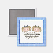 Aimant Blonde Sisters (Recto/Verso)