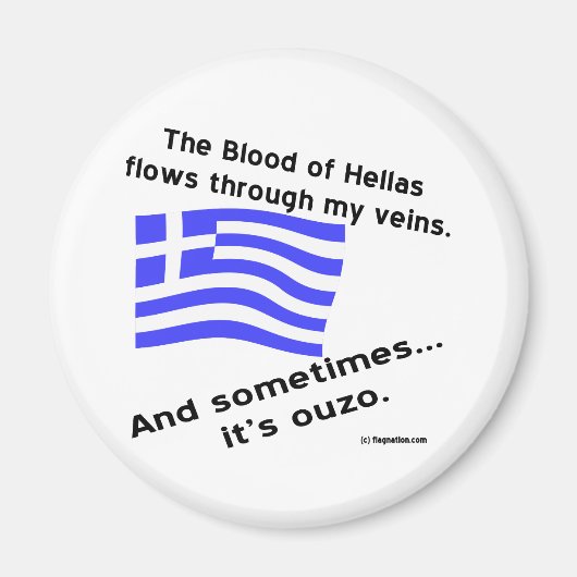 Aimant Blood of Hellas & Ouzo (Devant)