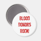 Aimant BloodDonorsRock ! (Recto/Verso)