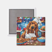Aimant Bloodhound Holiday Baking : Noël festif (Recto/Verso)