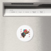 Aimant Bloodhound Père Noël Paws (In Situ (Lave-vaisselle))