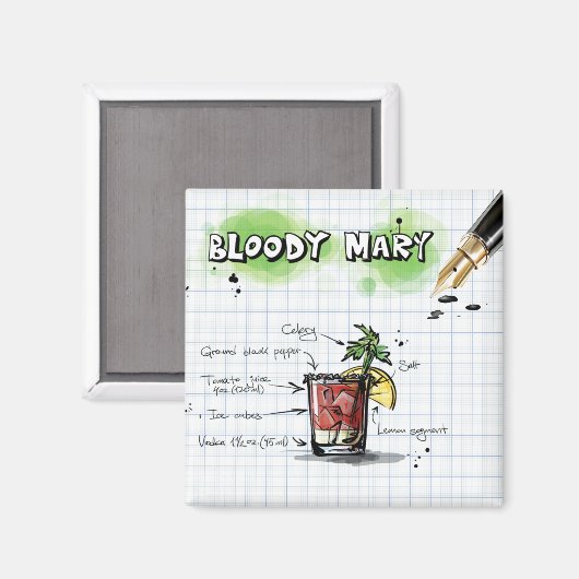 Aimant Bloody Mary (Recto/Verso)
