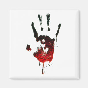 Aimant Bloody Zombie impression main