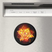 Aimant Blooming Fire Rose (In Situ (Lave-vaisselle))