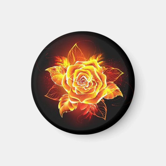 Aimant Blooming Fire Rose (Devant)