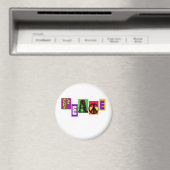 Aimant Bloquer la paix des lettres (In Situ (Lave-vaisselle))