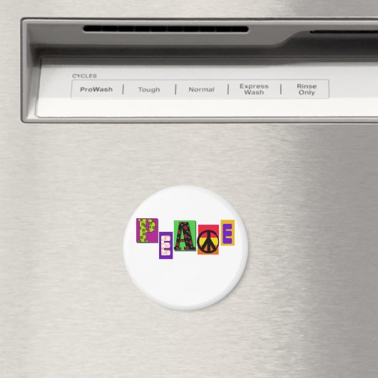 Aimant Bloquer la paix des lettres (In Situ (Lave-vaisselle))