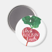 Aimant Bloquer les betteraves rocheuses | Veggie Pun (Recto/Verso)