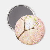 Aimant Blossom de vue rose (Recto/Verso)