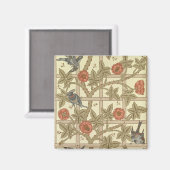 Aimant Blue and orange trellis wallpaper design, 1864 (Recto/Verso)