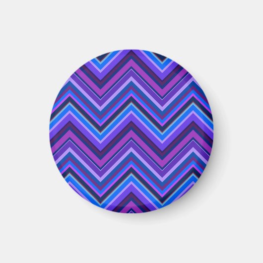 Aimant Blue and purple zigzag (Devant)
