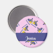 Aimant Blue and yellow skating shoes (Recto/Verso)